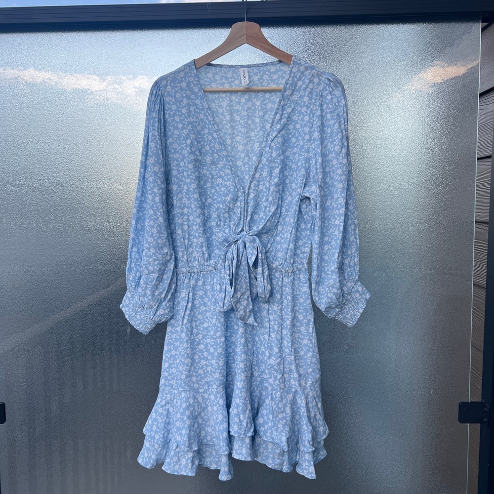 Kivari Flora Front Tie Mini Dress
